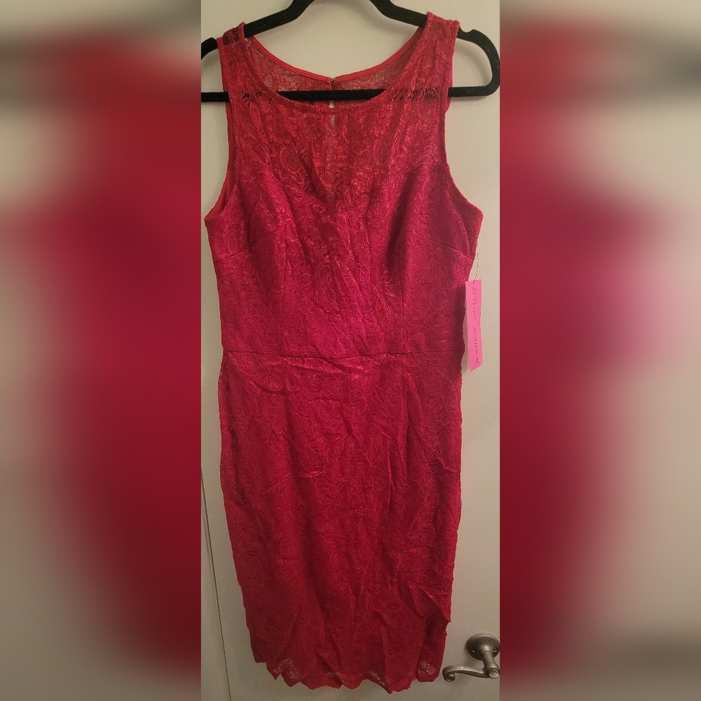 Betsey Johnson lace red dress